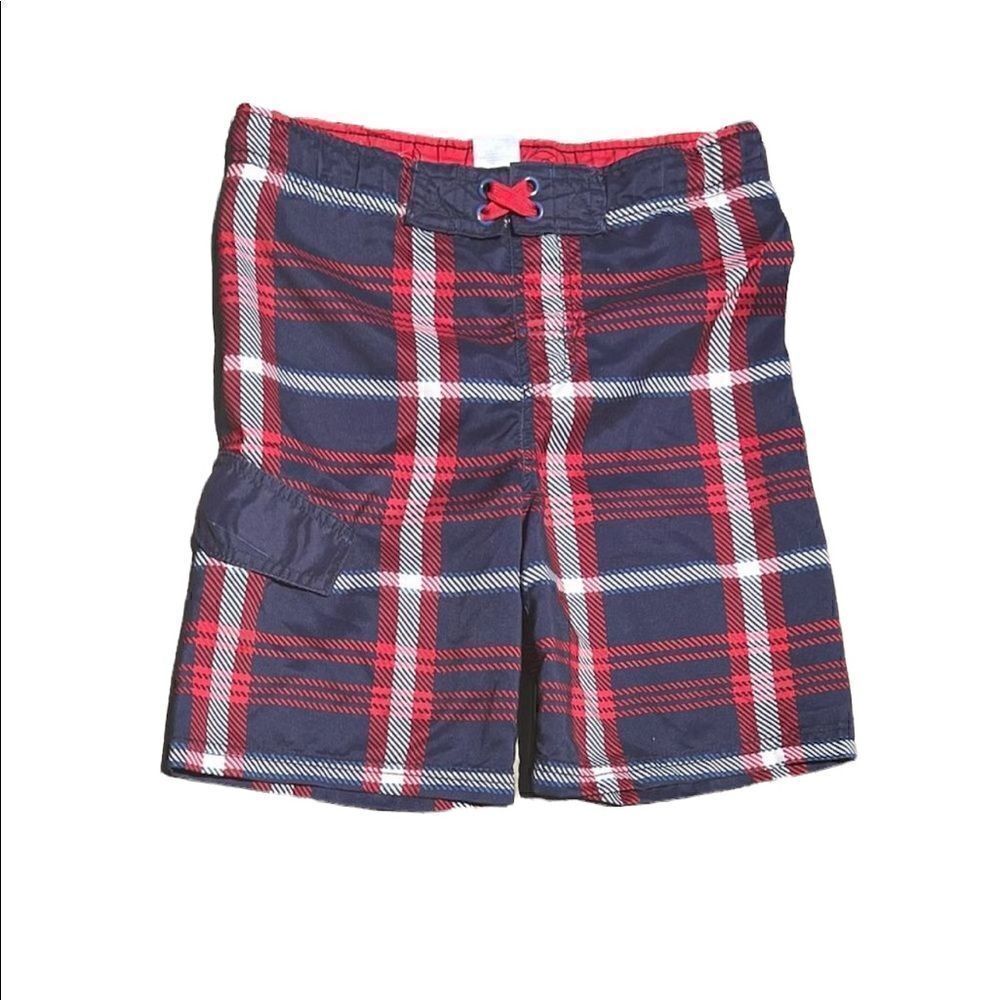 CHEROKEE Youth Plaid Swim Trunks Size Small